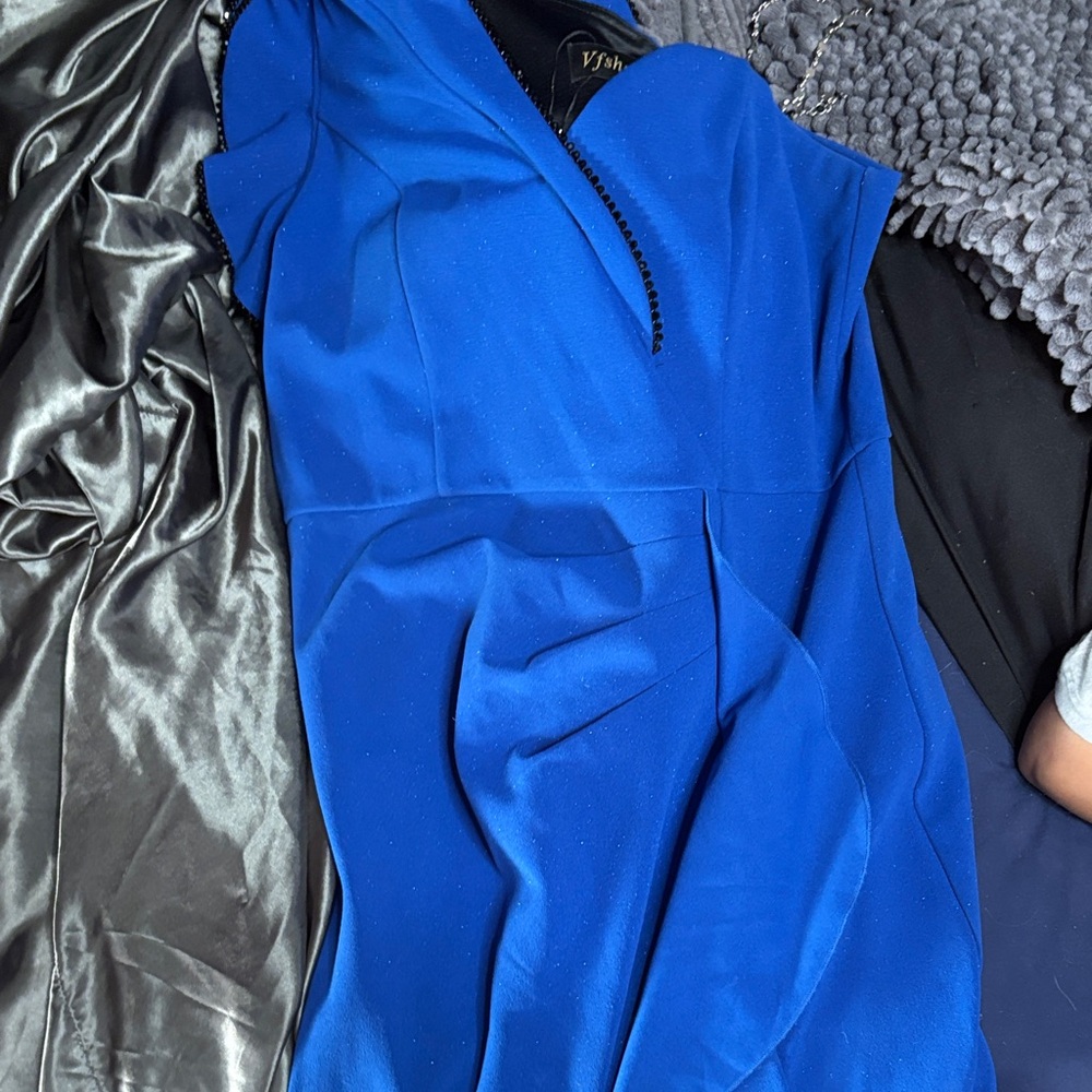 Vishal Royal Blue Dress - Picture 1 of 3